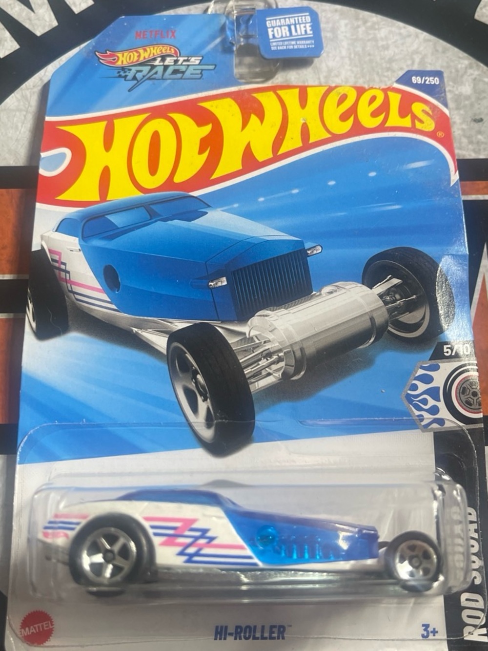 Hi-Roller Kids Toy Car - Blue & White
